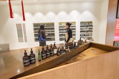 Aesop mağaza öğeleri alışveriş merkezi