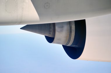 Jet uçak motorundan görünümünü