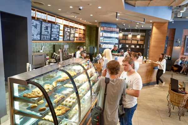 Starbucks coffee shop — Stock Photo, Image