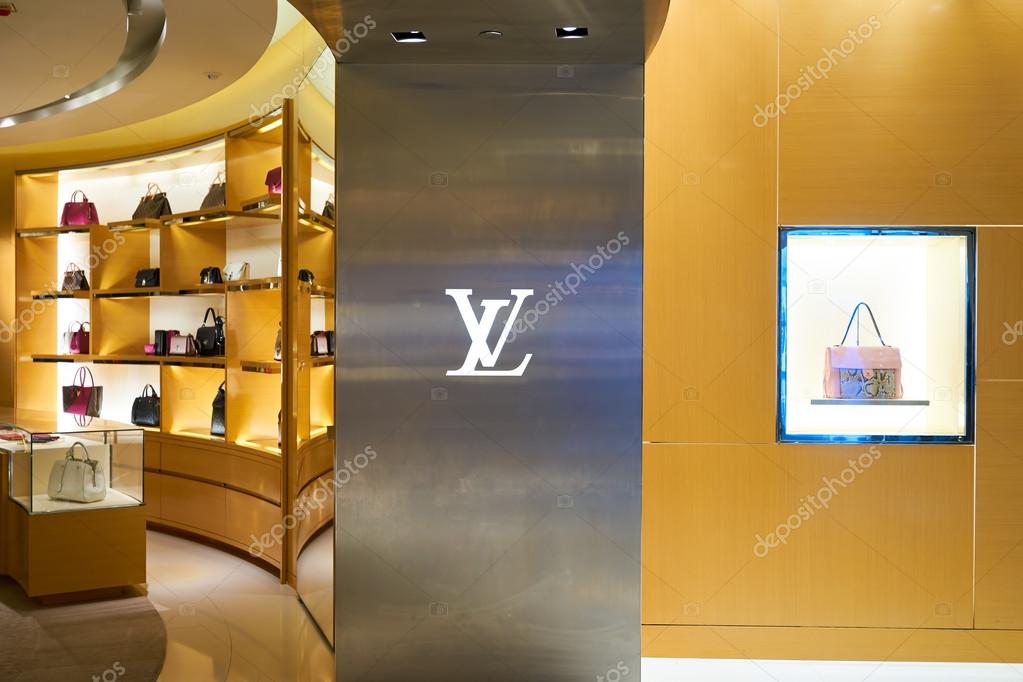 Louis Vuitton Boutique In Hong Kong Stock Photo, Picture and