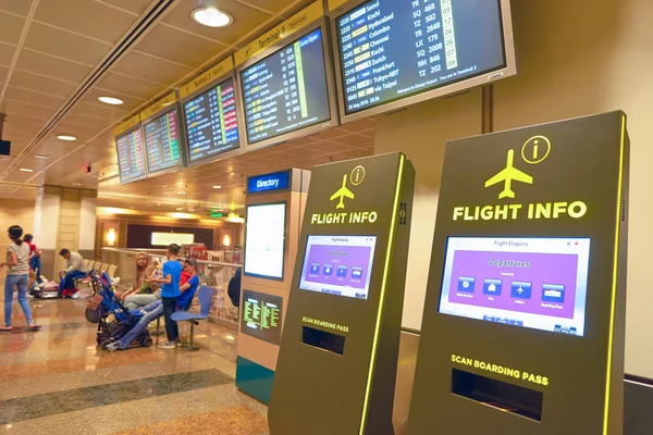 A Changi repülőtér belső — Stock Fotó