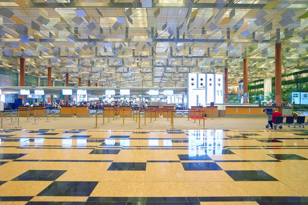 Odprawy w lotniska Singapur-Changi — Zdjęcie stockowe