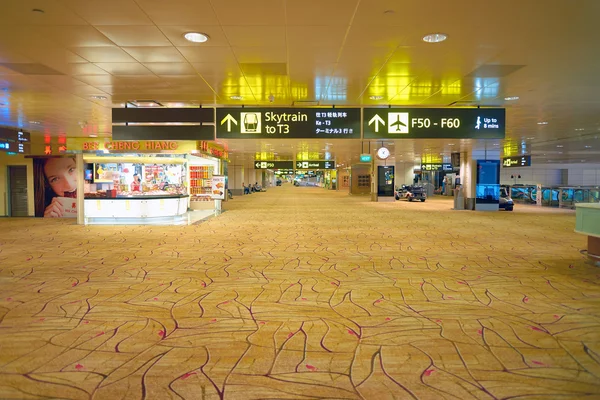 Binnenkant van Changi Airport — Stockfoto
