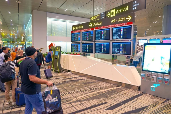 A Changi repülőtér belső — Stock Fotó