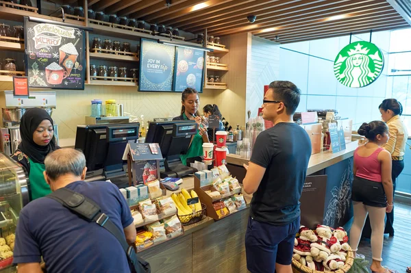 Ustomer no café Starbucks — Fotografia de Stock