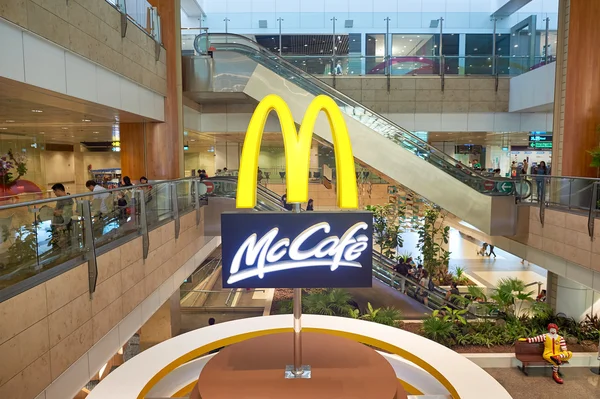 McCafe, Singapore Changi Aeroporto — Foto Stock