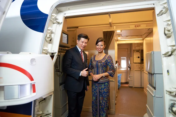 Miembros de la tripulación de Singapore Airlines —  Fotos de Stock
