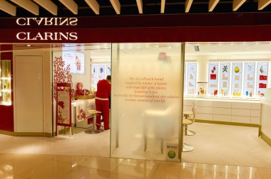 Clarins store in Hong Kong clipart