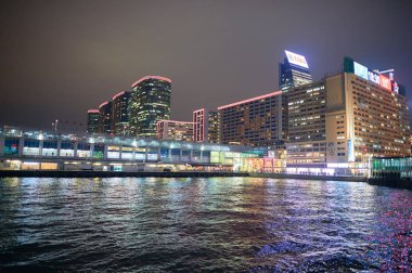 Kowloon görünümünü geceleri