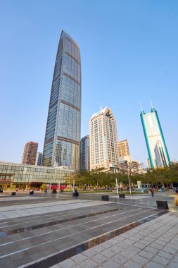 Shenzhen şehir merkezinde, gündüz
