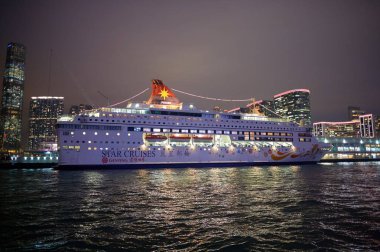 Kowloon görünümünü geceleri