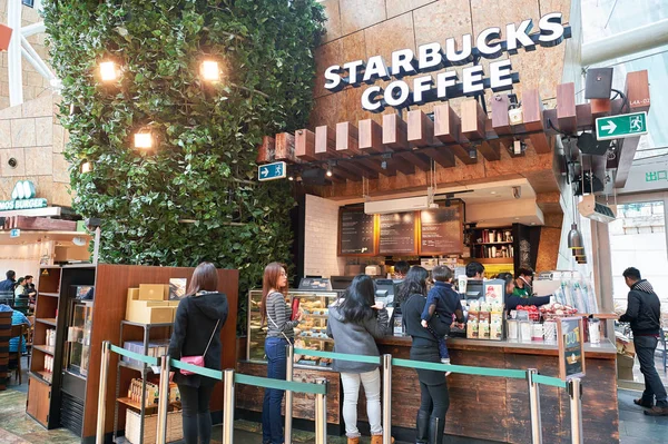 Starbucks v Hong Kongu — Stock fotografie