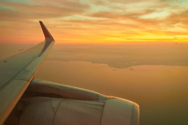 Vue aérienne depuis un aéronef — Photo
