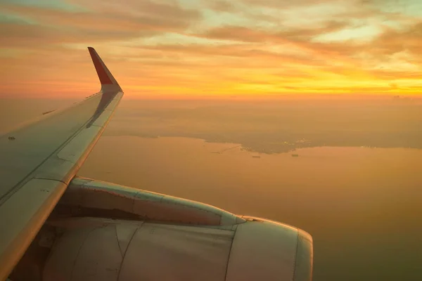 飛行機から空撮 — ストック写真