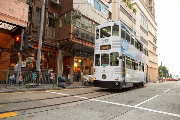 Dvoupatrové tramvaje — Stock fotografie