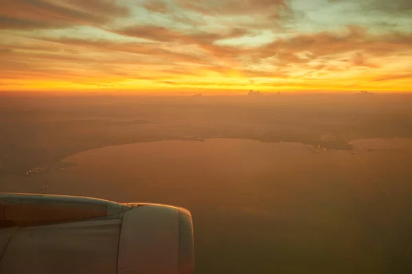 Uçak havadan görünümü — Stok fotoğraf