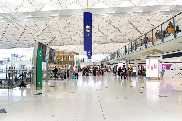 Dentro do Aeroporto de Hong Kong — Fotografia de Stock