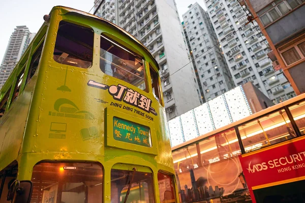 Dvoupatrové tramvaje — Stock fotografie