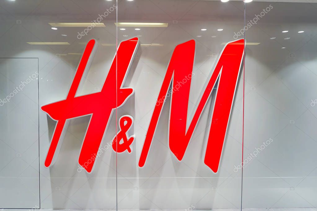HONG KONG - CIRCA JANUARY, 2016: H & M store in Hong Kong. H and M known for its fast-fashion clothing for men, women, teenagers and children.