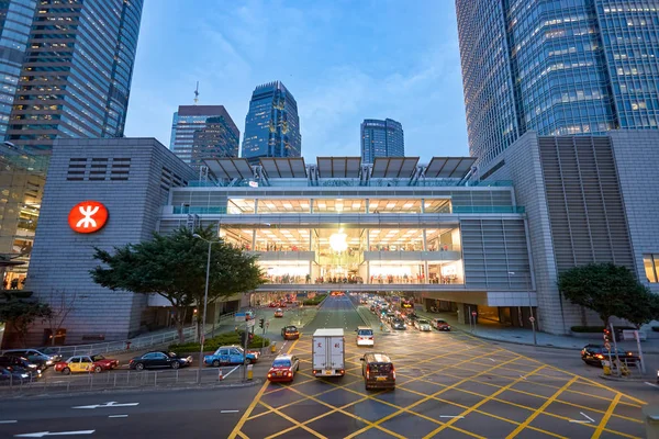 Camino en la noche Hong Kong — Foto de Stock