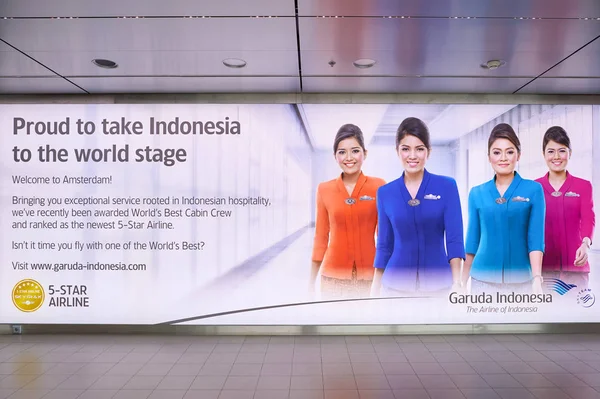 Anuncio de Garuda Indonesia — Foto de Stock
