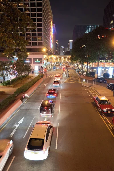 Illuminated street in Hong Kong — Stock Photo, Image