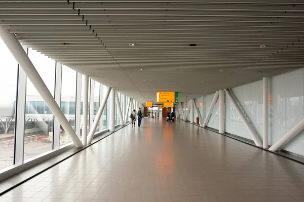 Interiér letiště Schiphol — Stock fotografie