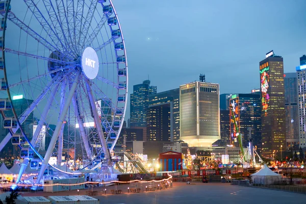 Гонконгское колесо обозрения — стоковое фото
