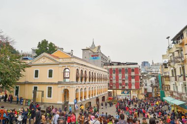 Macao kalabalık kare 