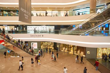 Bir alışveriş merkezi Hong Kong
