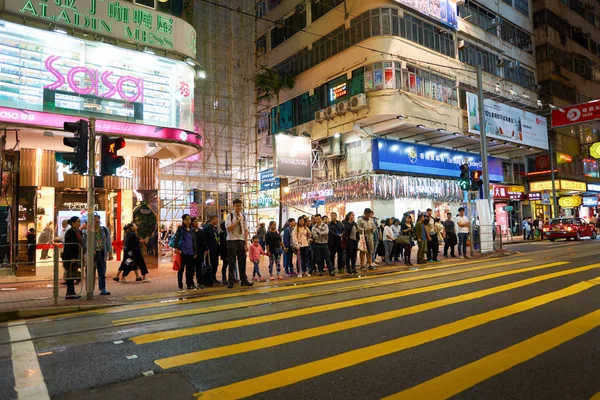 Hong kong bei Nacht — Stockfoto