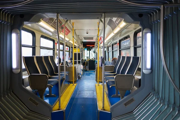 Inside of  bus in Chicago — Stock Photo, Image