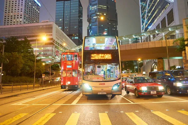 Hong kong bei Nacht — Stockfoto