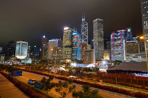 Hong Kong gece adlı — Stok fotoğraf