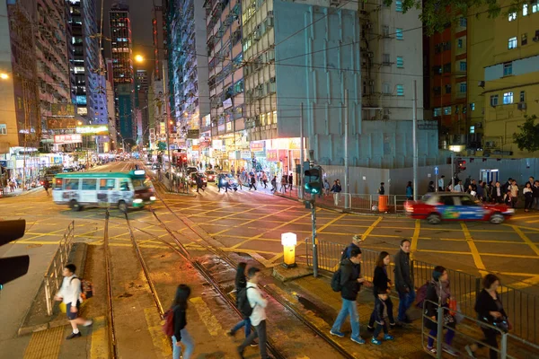Hong Kong at nighttime — Stock Photo, Image