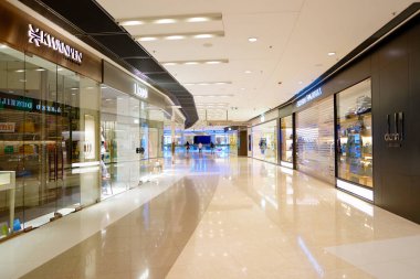 Bir alışveriş merkezi Hong Kong