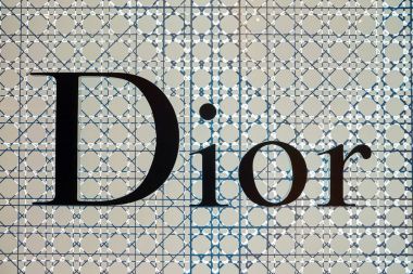 Dior sign at Elements shopping mall. clipart