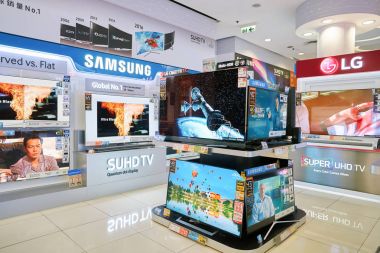 Hong Kong elektronik mağazasında