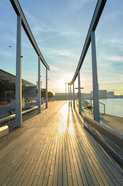 Rambla de Mar in Barcelona — Stock Photo, Image