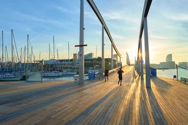 Rambla de Mar a Barcellona — Foto Stock