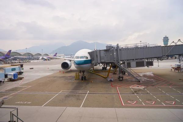 Mezinárodní letiště v Hong Kongu — Stock fotografie