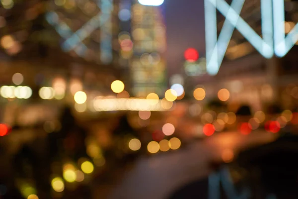 Desfocada paisagem urbana de Hong Kong — Fotografia de Stock