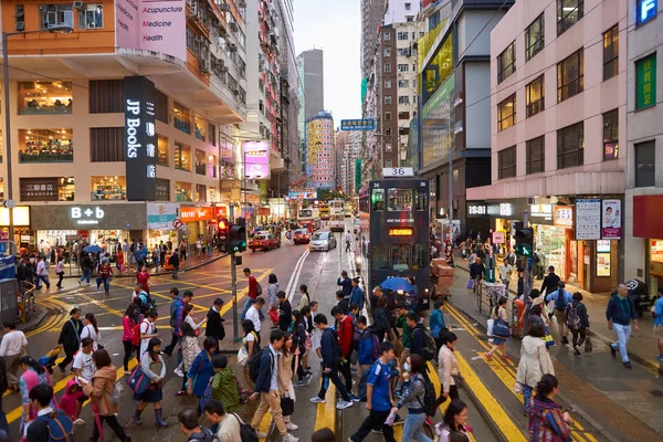 Hong kong am Abend — Stockfoto