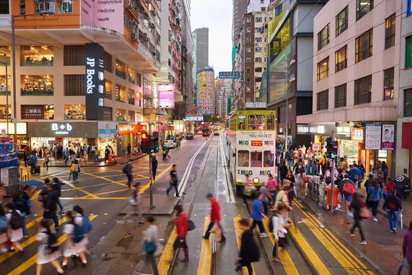 Hong kong am Abend — Stockfoto