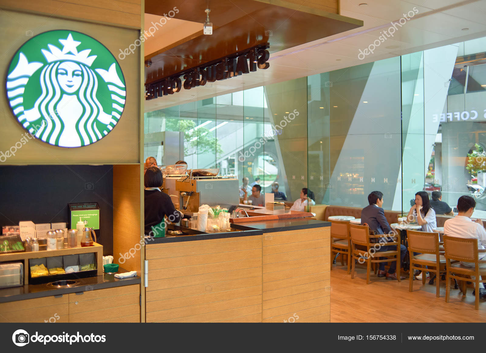 Starbucks Cafe Interieur Redaktionelles Stockfoto