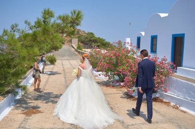 Santorini'de düğün ouple