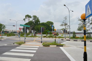 Singapur kentsel peyzaj 