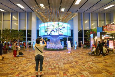 Singapur Changi'nın Havaalanı sosyal ağaç