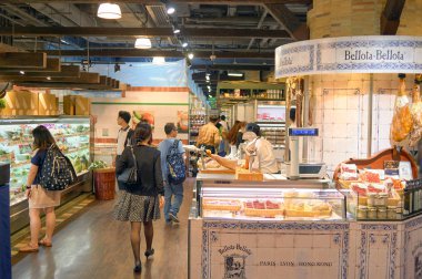 süpermarkette alışveriş merkezi 