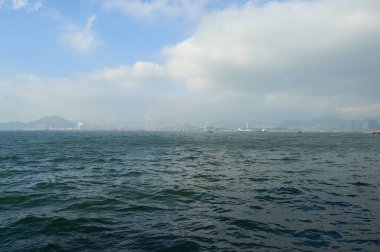 Kennedy Town sahilinden Vew.